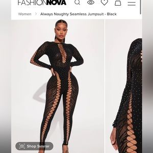 Fashion Nova Always Naughty Jumpsuit